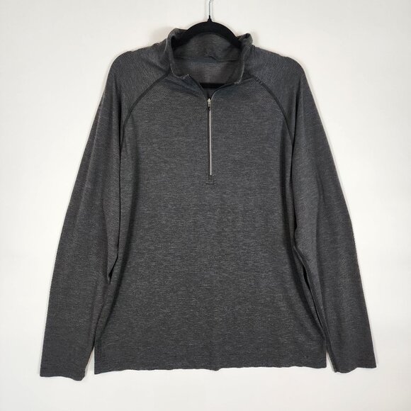 Lululemon Metal Vent Tech 1/2 Zip 2.0 Deep Coal Grey Long Sleeve Pullover XXL - Picture 3 of 10